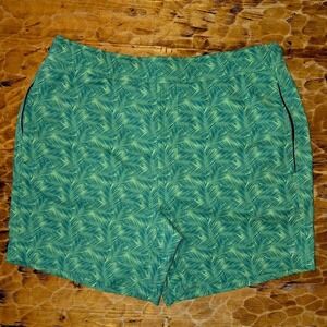 Mack Weldon Succulent Tropic Green Swim Shorts